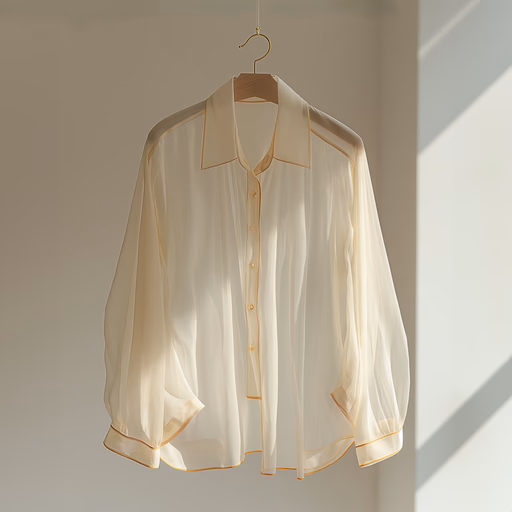 Camisa blanca colgada en un gancho